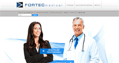 Desktop Screenshot of fortecmedical.com