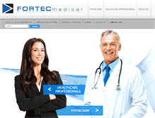 Tablet Screenshot of fortecmedical.com